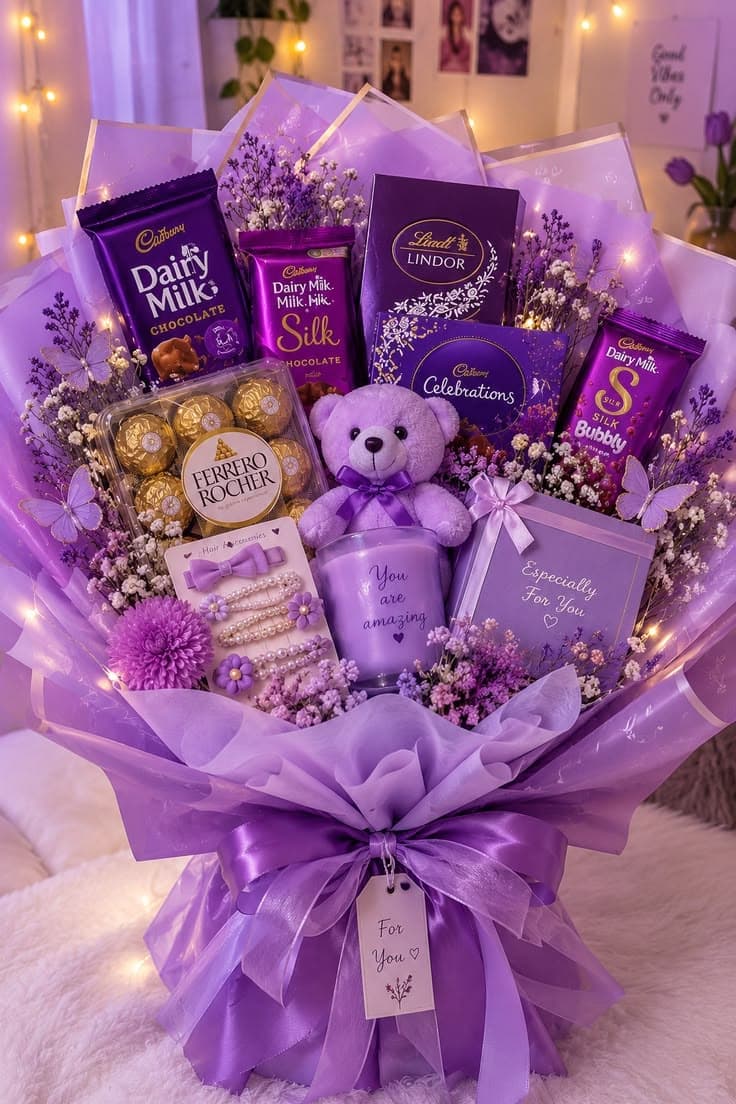 Royal Purple Chocolate Bouquet