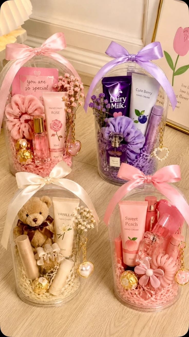 Aesthetic Glass Dome Hampers